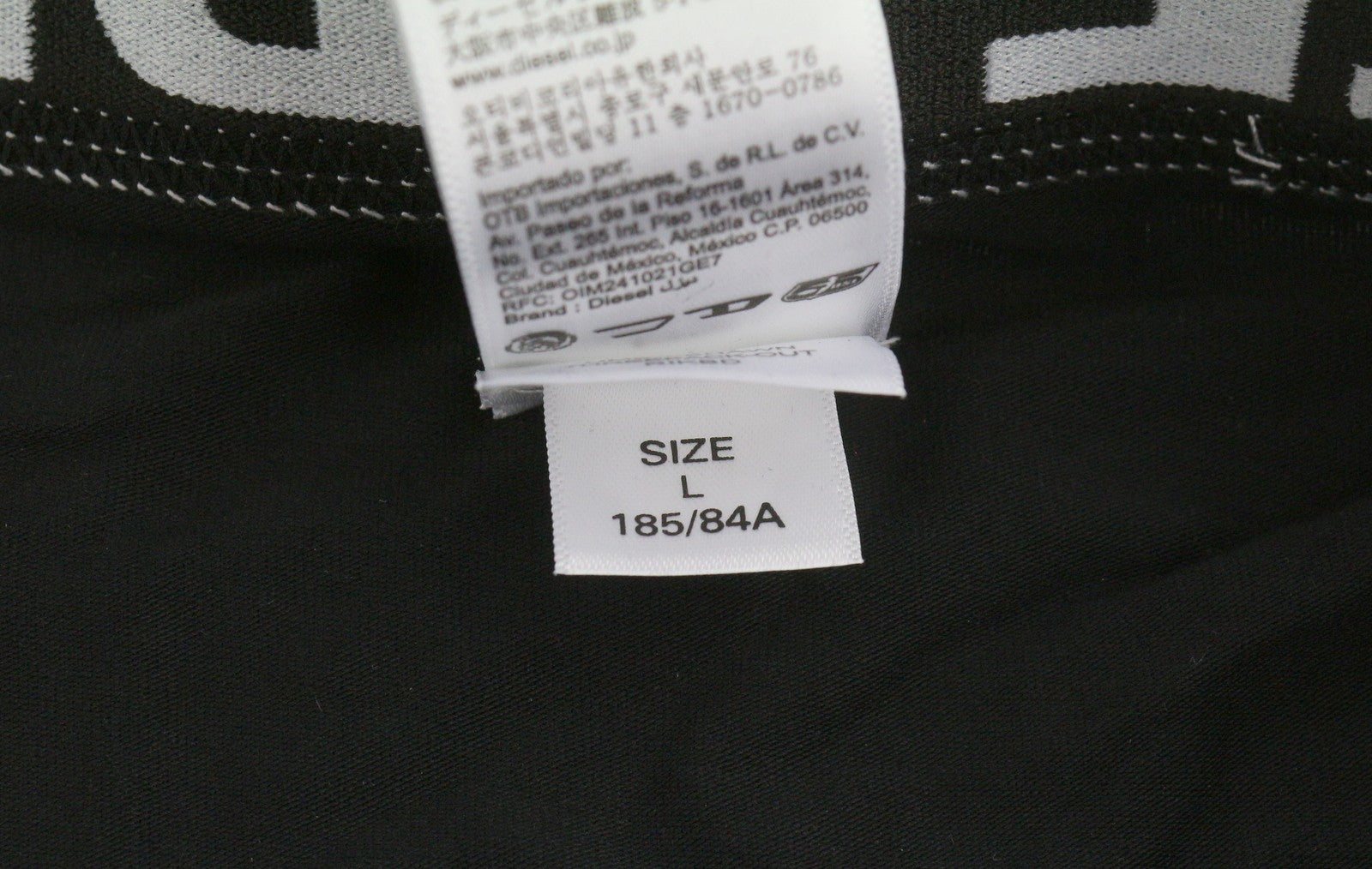 DIESEL Umbx-Shawnthreepack-Out Men Underwear L Black & White Boxers 3PC