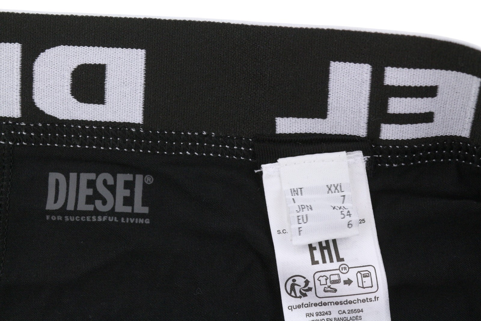 DIESEL Umbx-Shawnthreepack-Out Men Underwear 2XL Black & White Boxers 3PC