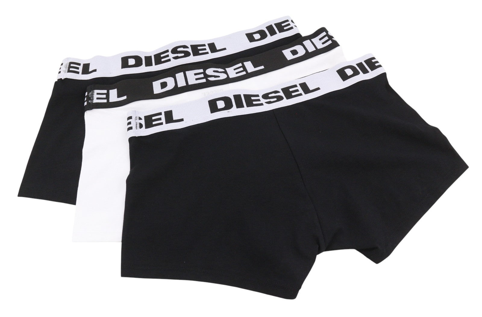 DIESEL Umbx-Shawnthreepack-Out Men Underwear 2XL Black & White Boxers 3PC