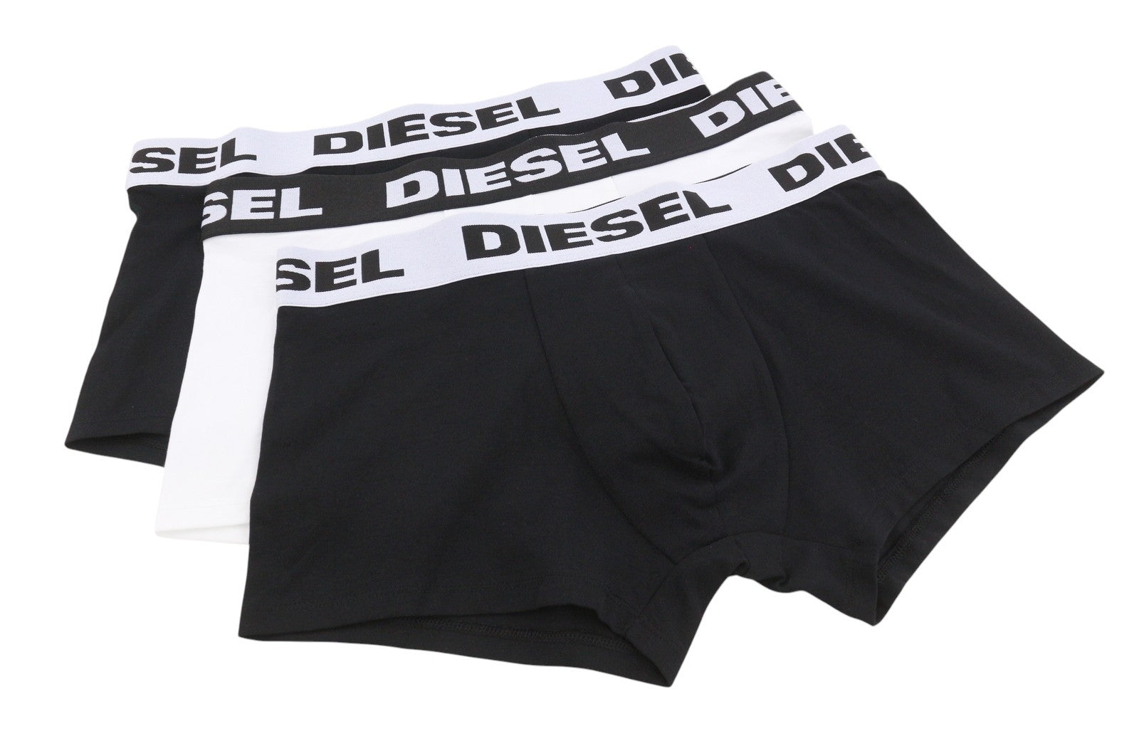 DIESEL Umbx-Shawnthreepack-Out Men Underwear XL Black & White Boxers 3PC