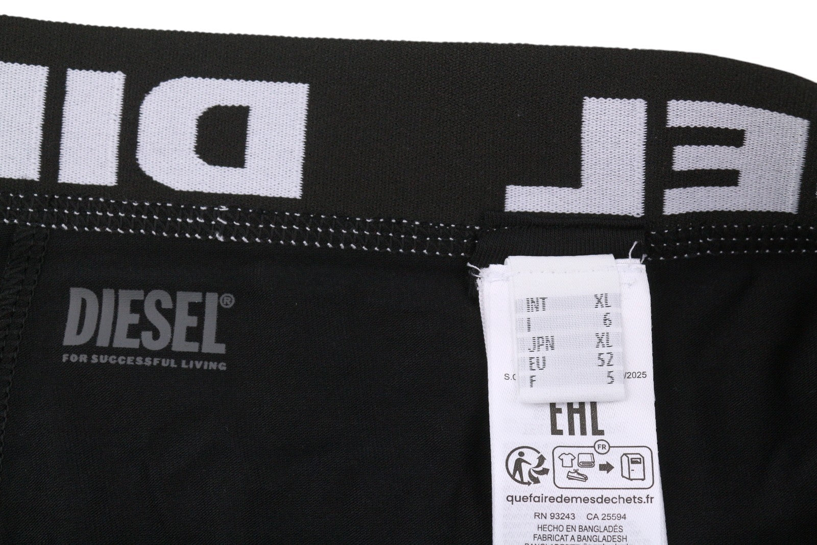 DIESEL Umbx-Shawnthreepack-Out Men Underwear XL Black & White Boxers 3PC