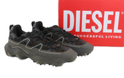 DIESEL S-Prototype P1 Men Sneakers EU45 Black Low Top Laced RRP350