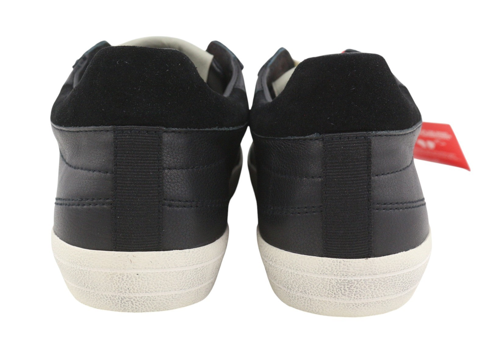 DIESEL S-Leroji Low Men Sneakers EU45 Black Leather Low Top Lace Up RRP225