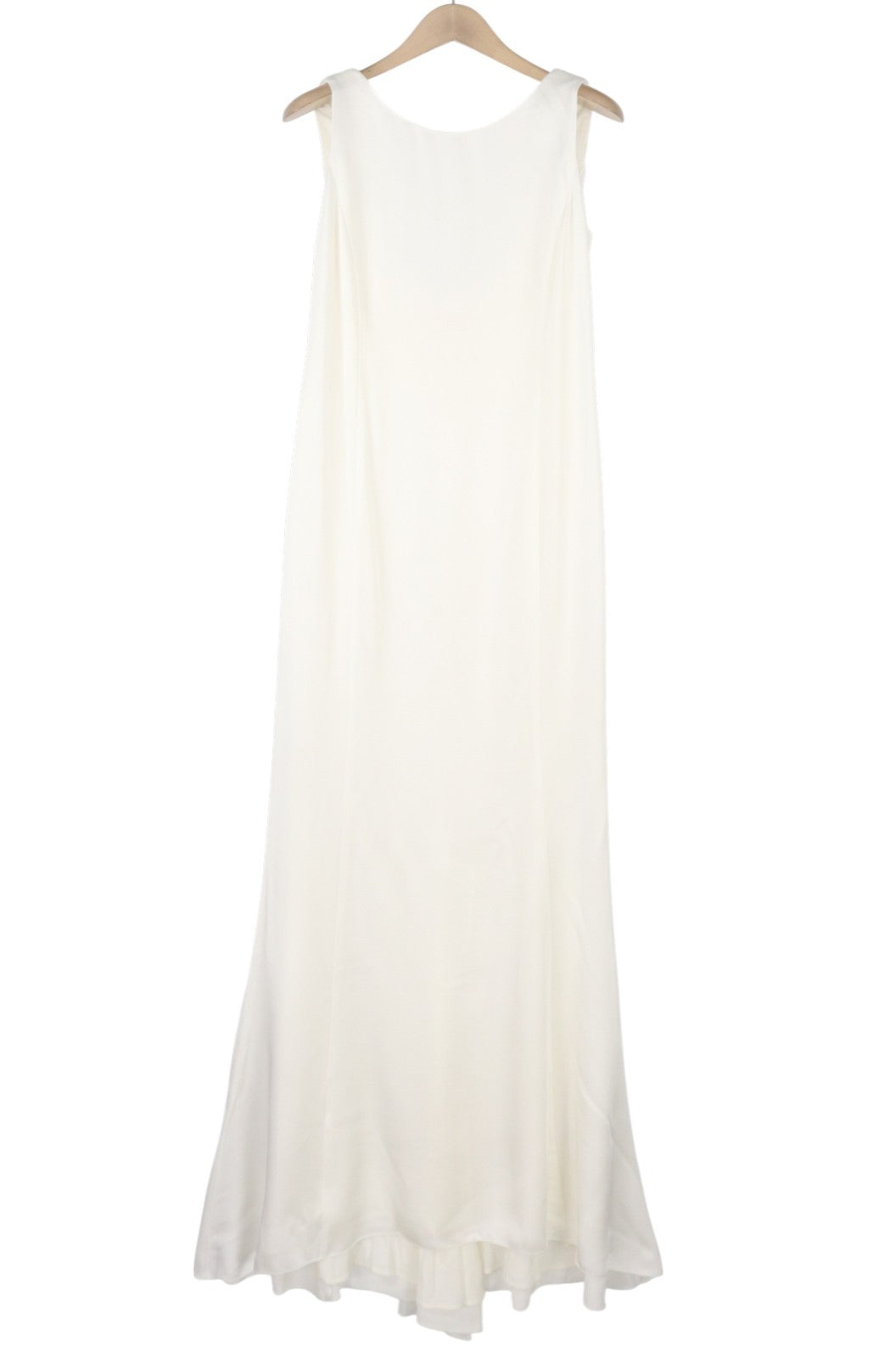 MAX MARA Women's Dress EU42 L White Open Back Sleeveless Wedding Maxi