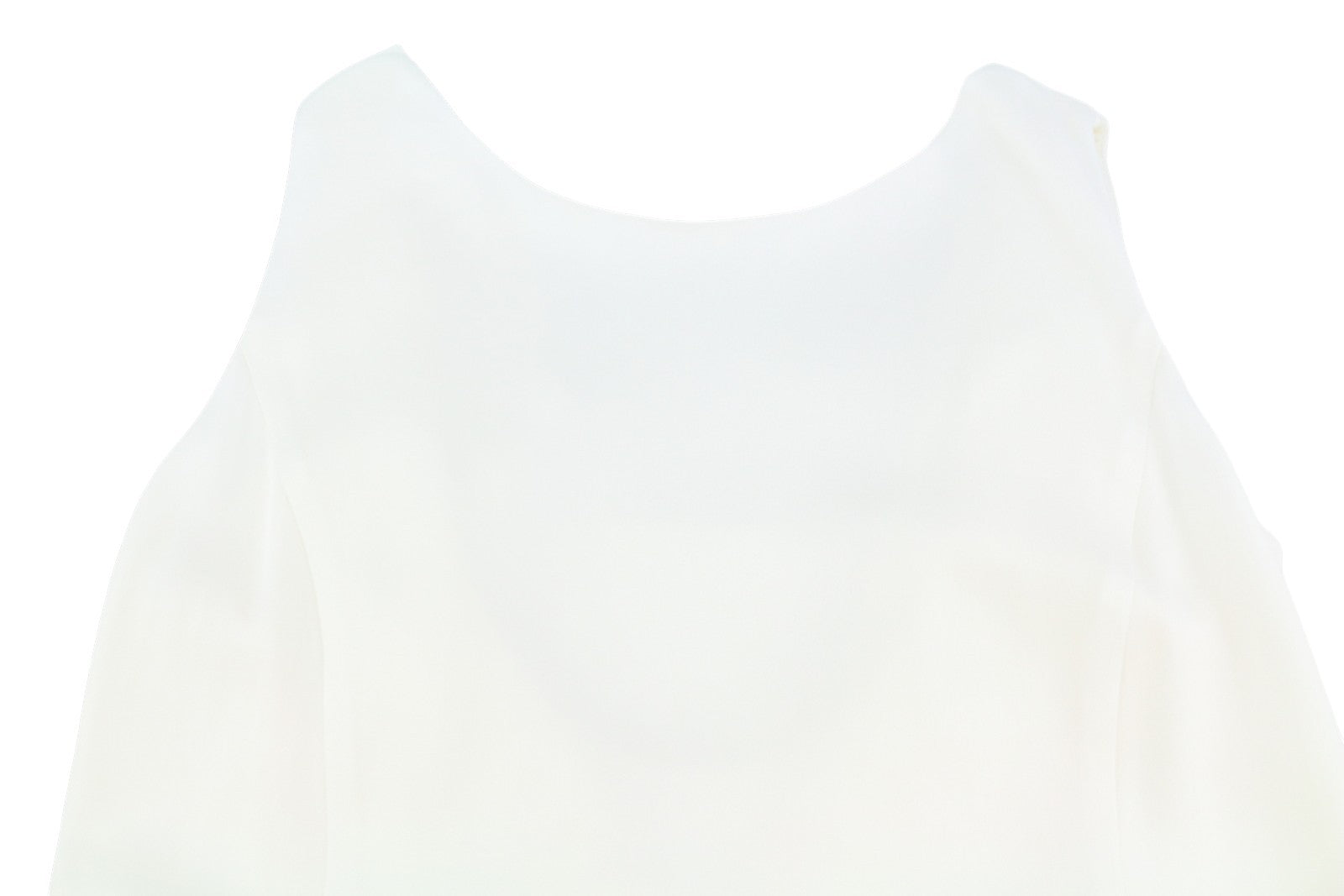 MAX MARA Women's Dress EU42 L White Open Back Sleeveless Wedding Maxi