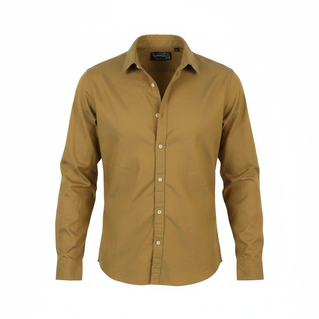 SCOTCH & SODA Men's Shirt M Brown Holographic Button-Up Casual