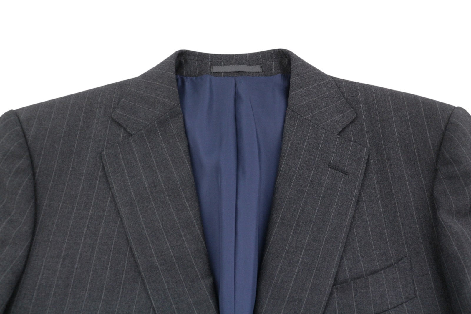 SUITSUPPLY Napoli Men's Blazer UK38R Grey Pinstripe Wool Single Breasted