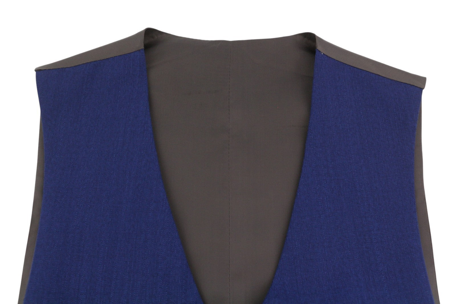 SUITSUPPLY Ferrara Men's Waistcoat UK34R Blue Single Breasted Button Formal