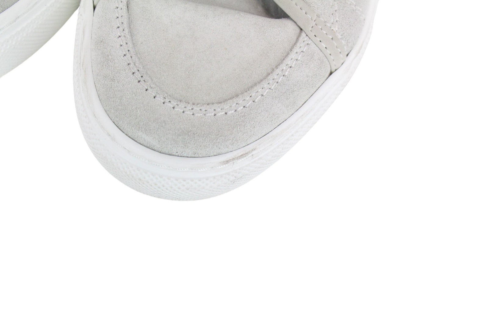 SUITSUPPLY Men Sneakers EU41 Grey Calf Leather Suede Low-Top Trainers Classic