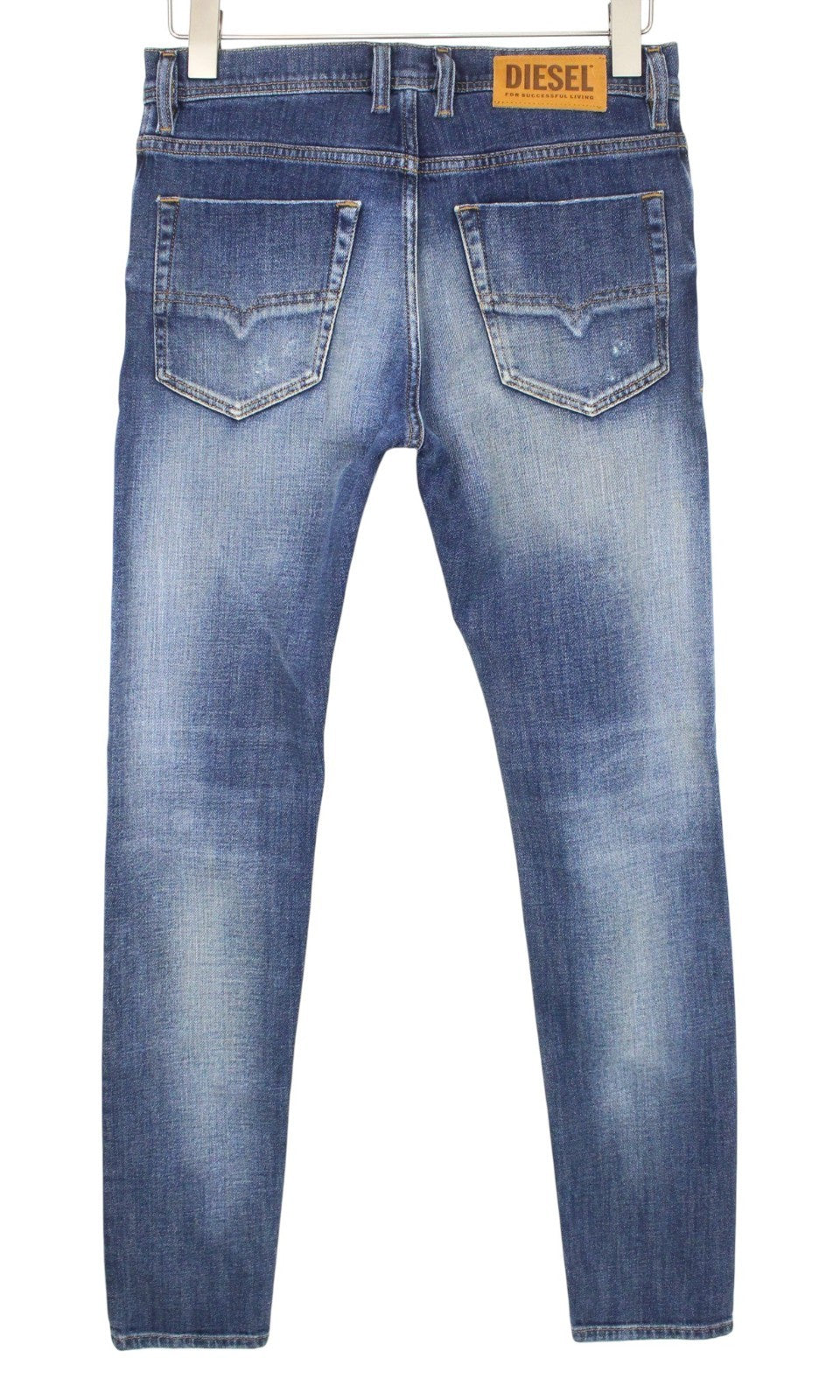 DIESEL Tepphar-X 0870H Men Jeans W26/L32 Boys Slim Carrot Blue Cotton Stretch