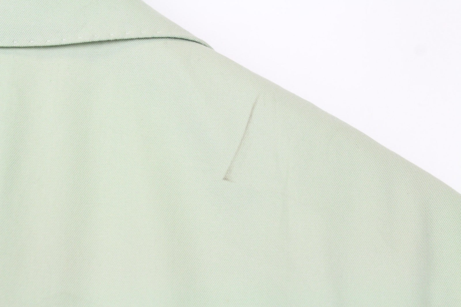 SUITSUPPLY La Spalla Men Blazer UK42R Light Green Cotton Unlined Single-Breasted