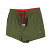 DIESEL BMBX-Mike-Patch Men Swimwear L Khaki Green Mesh Inside Drawstring Waist