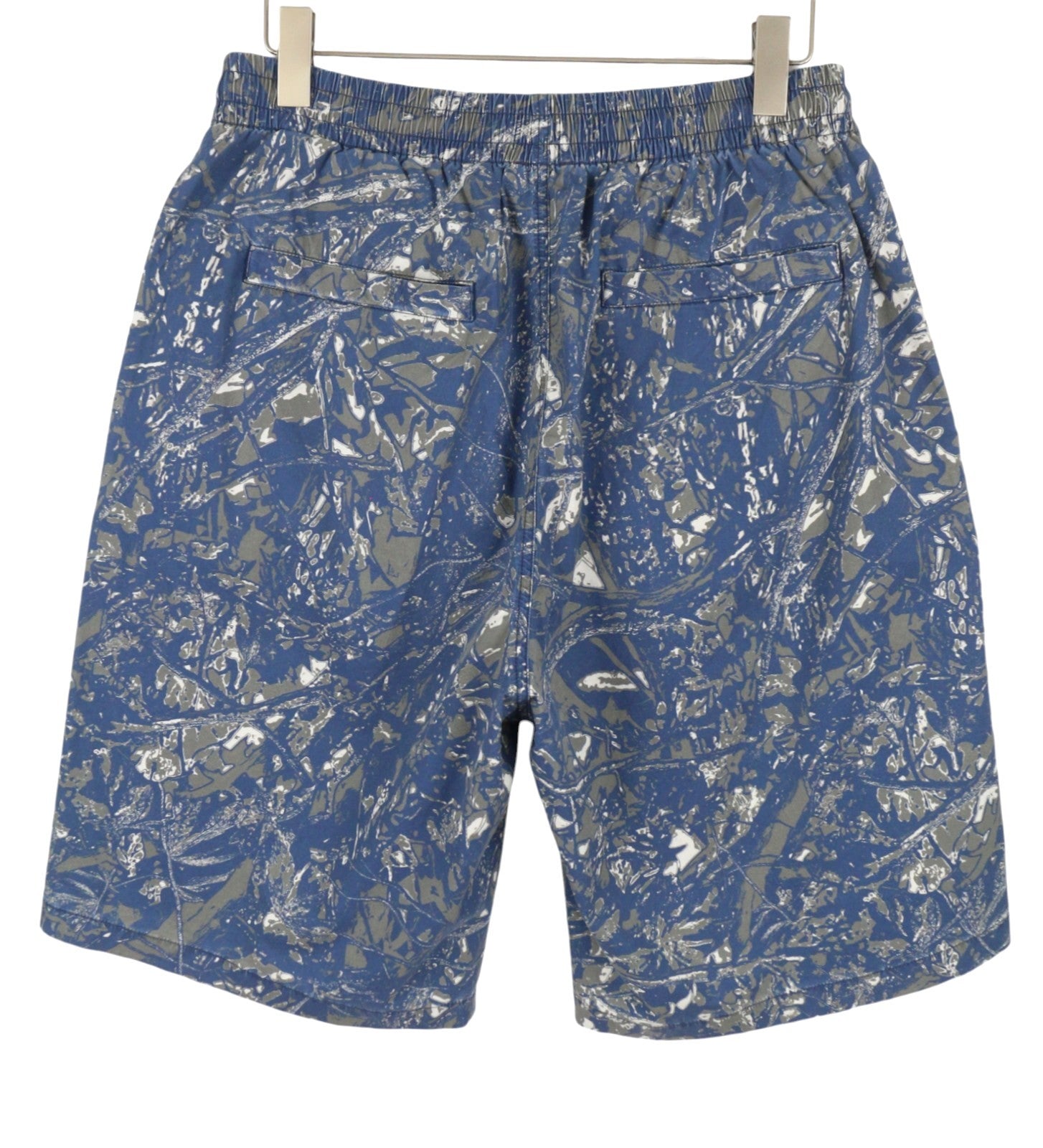 DIESEL P-Opwik-C Men Shorts XL Blue All-Over Graphic Print Straight RRP195