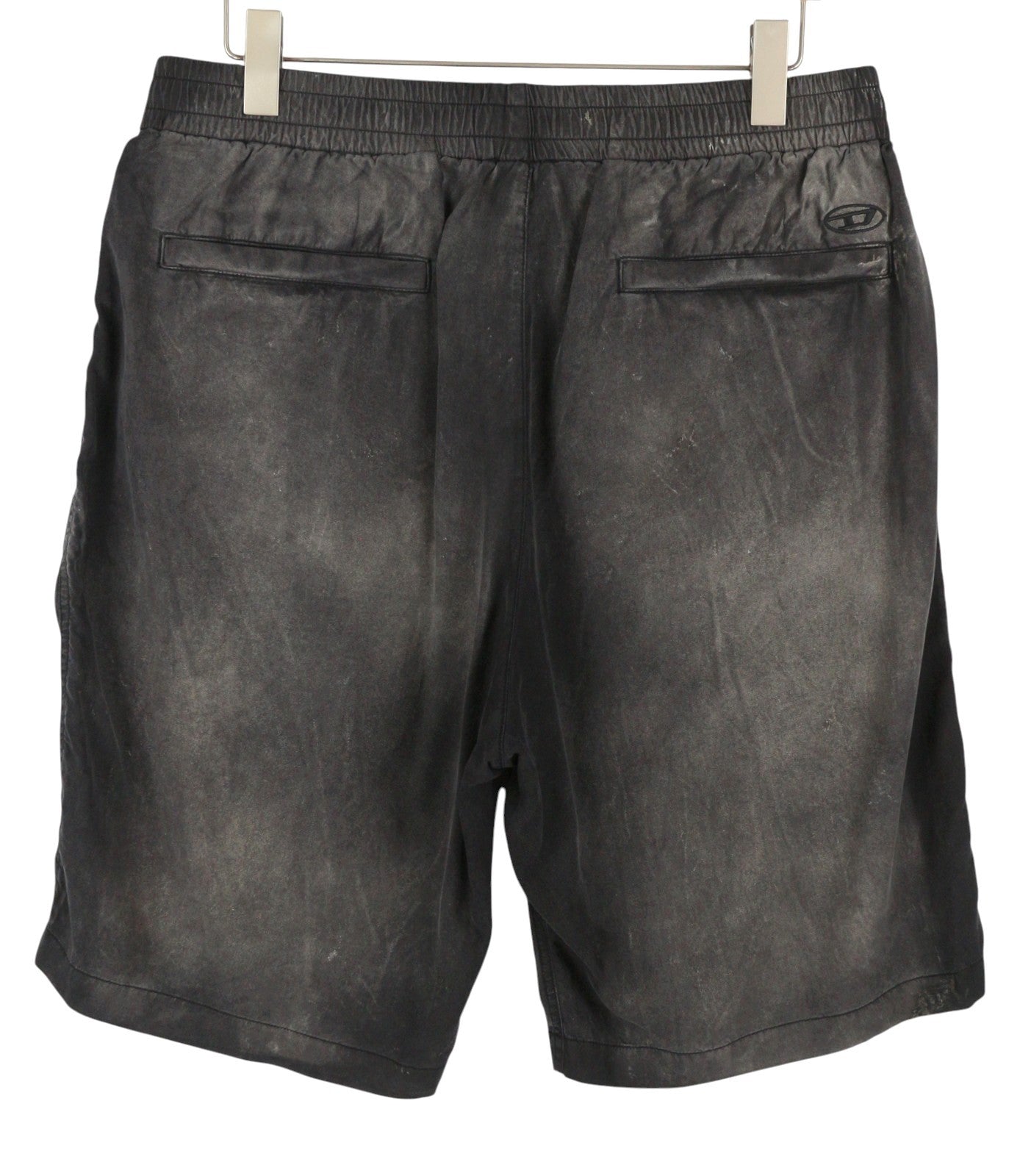 DIESEL P-Eeklo Men Shorts 52 W36 Grey Faded Patterned Loose Fit RRP195