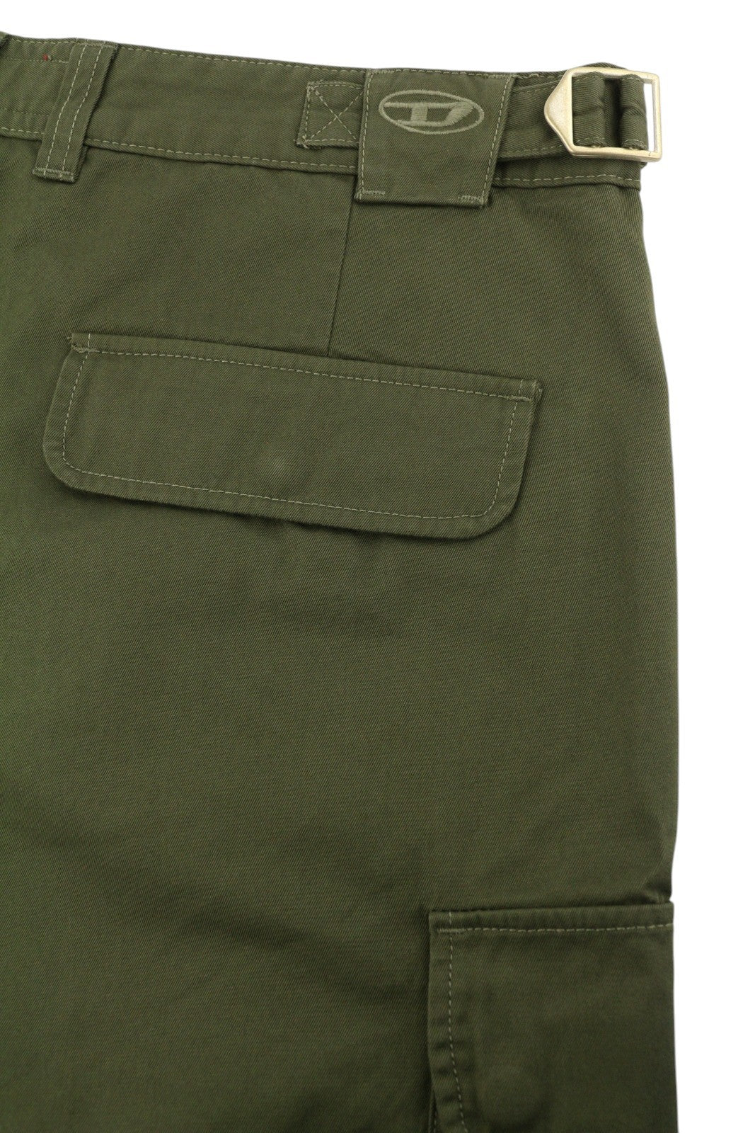 DIESEL P-Argym Men Shorts 52 W37 Khaki Green Zip Fly Cargo RRP175