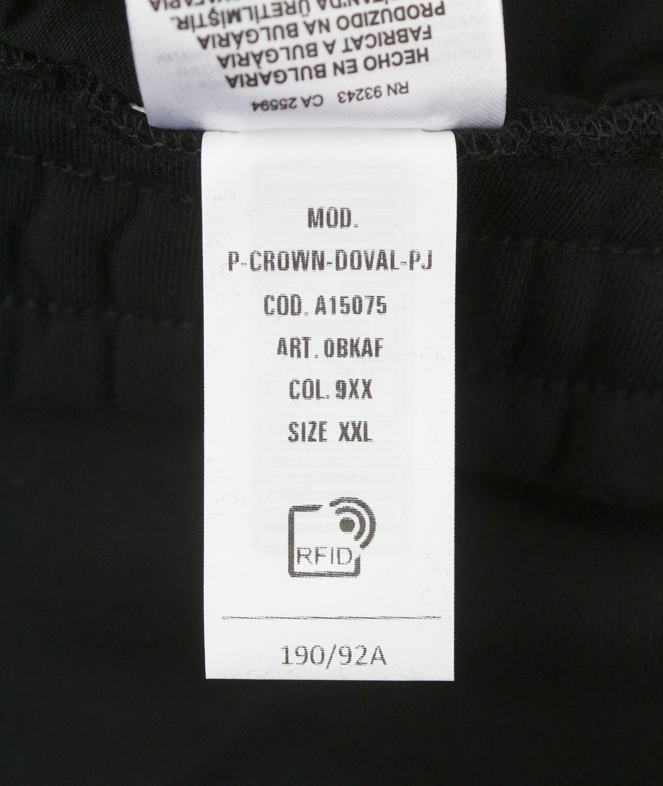 DIESEL P-Crown-Doval-PJ Men Shorts 2XL Black Loose Fit Elastic Waistband RRP125
