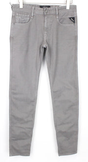 REPLAY Anbass Men Jeans W30/L34 Grey Slim Fit Cotton Stretch 5-Pocket Casual