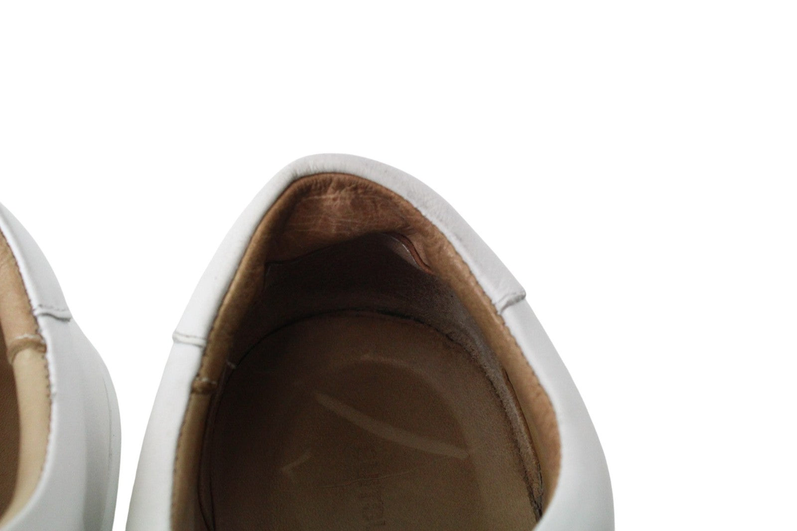 SUITSUPPLY Men Trainers EU42 White Genuine Leather Low-Top Laced Sneakers