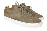 SUITSUPPLY Men Trainers EU41 Brown Low-Top Laced Casual Suede Sneakers
