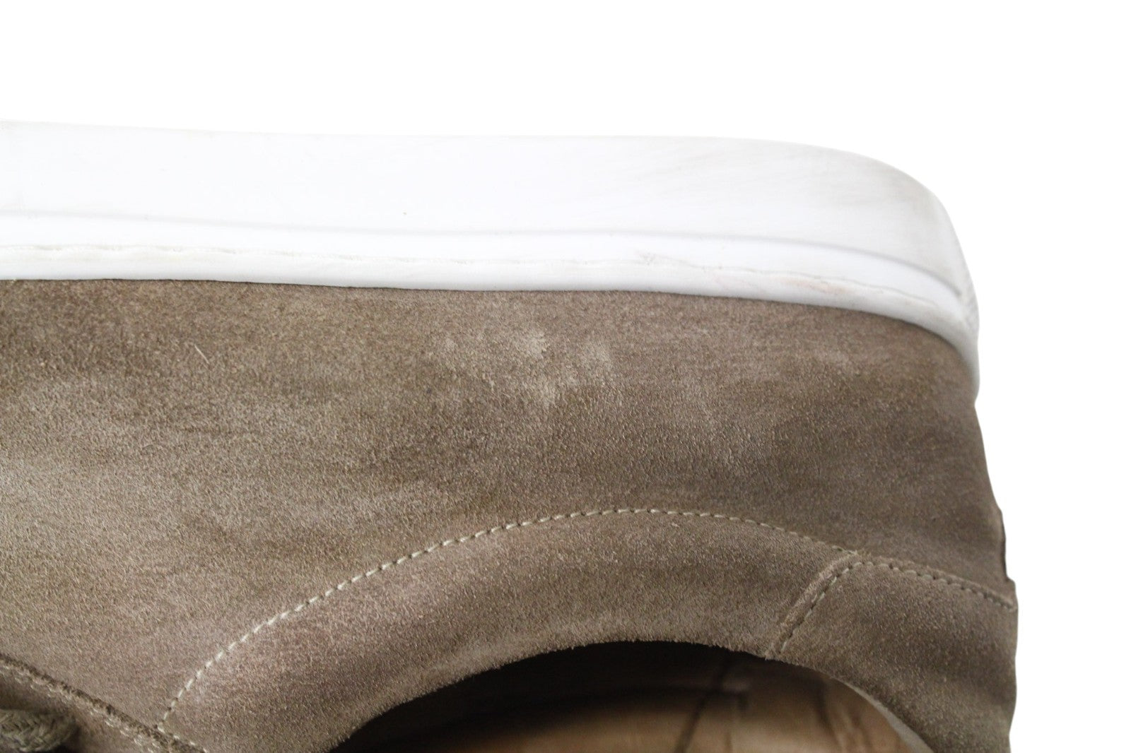 SUITSUPPLY Men Trainers EU41 Brown Low-Top Laced Casual Suede Sneakers