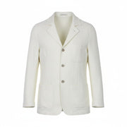 SUITSUPPLY Greenwich Men Blazer UK36R Off-White Linen Silk Cotton Lightweight