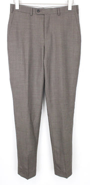 SUITSUPPLY Brescia Men Trousers UK36R Brown Pure Wool Pleated Front Classic