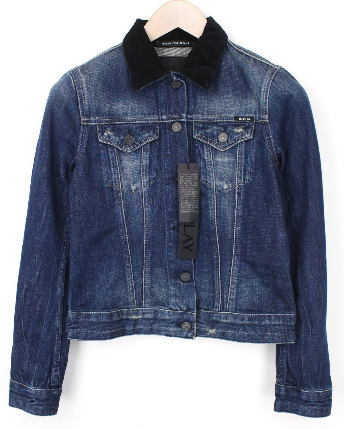 Blaue Jeansjacke