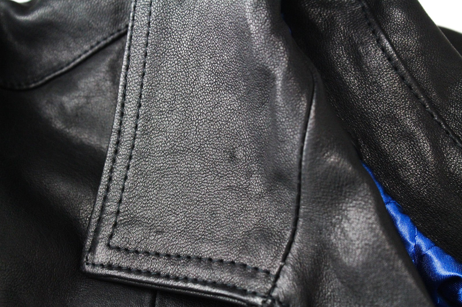 REPLAY Men Jacket XL Black Genuine Lambskin Leather Zipped Single-Breast RRP499