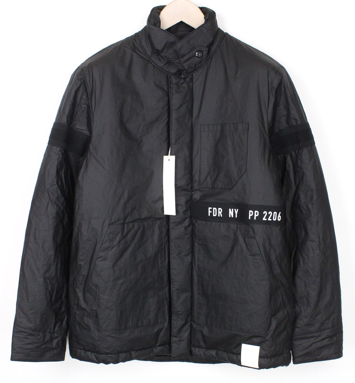 Schwarze Polyethylenjacke