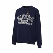 DIESEL S-Joe-B Felpa Men Sweatshirt M Blue Crew Neck Embroidered Logo Fleece