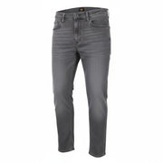 LEE Rider Men Jeans W33/L32 Mid Grey Slim Zip-Fly Stretch Cotton Mix Classic