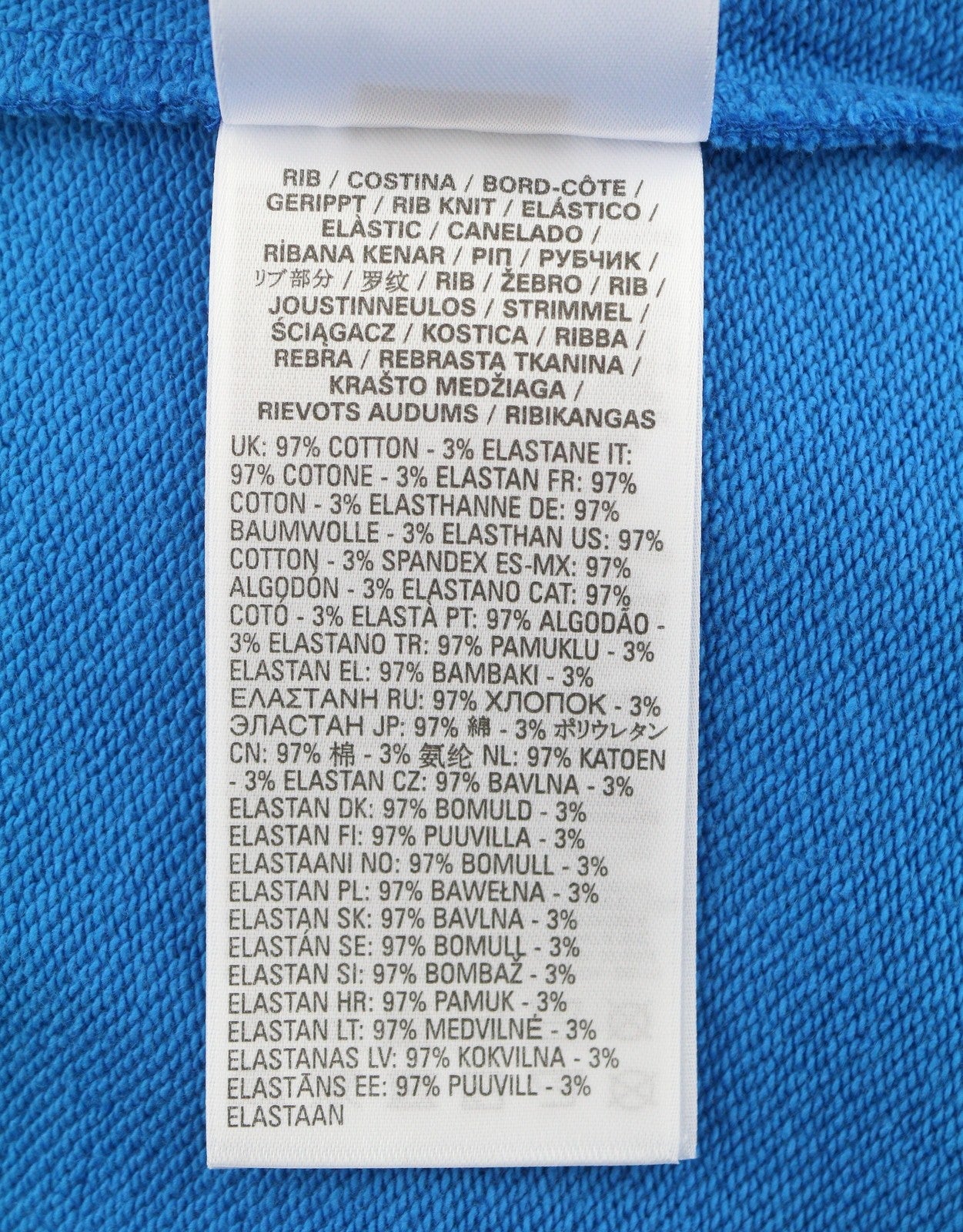 DIESEL S-Macs-Hood-G7 Men Hoodie M Blue Patterned Kangaroo Pocket RRP175