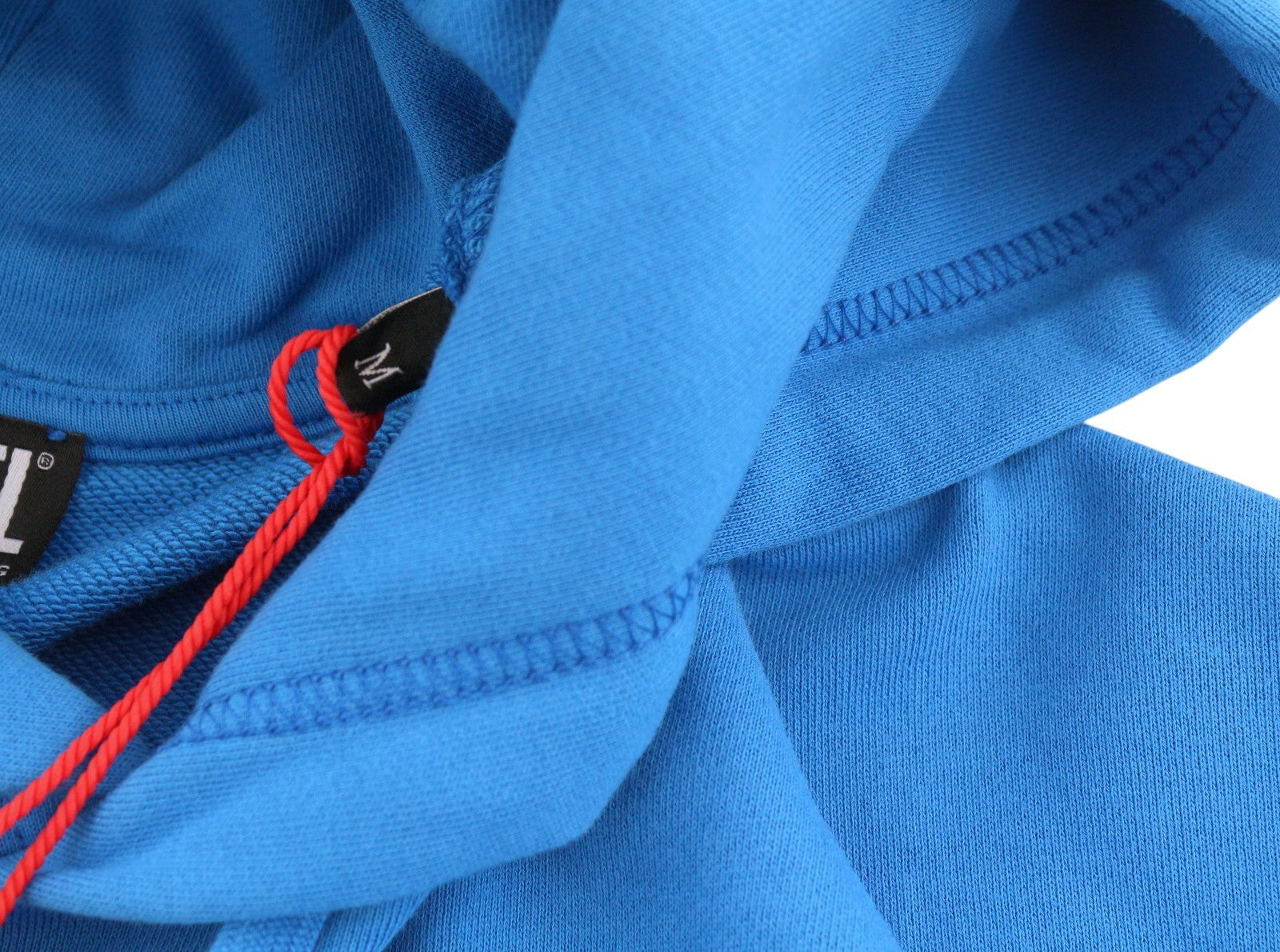 DIESEL S-Macs-Hood-G7 Men Hoodie M Blue Patterned Kangaroo Pocket RRP175