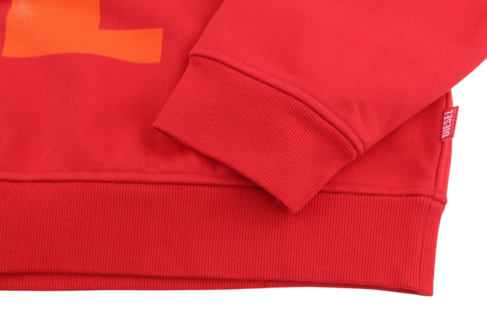 DIESEL S-Boxt-Hood-Circle Men Hoodie L Red Long Sleeve Pull On RRP185