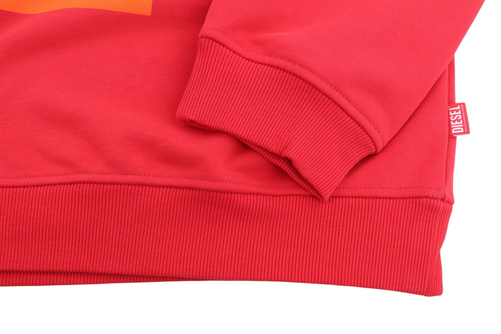 DIESEL S-Boxt-Hood-Circle Men Hoodie XL Red Long Sleeve Pull On RRP185