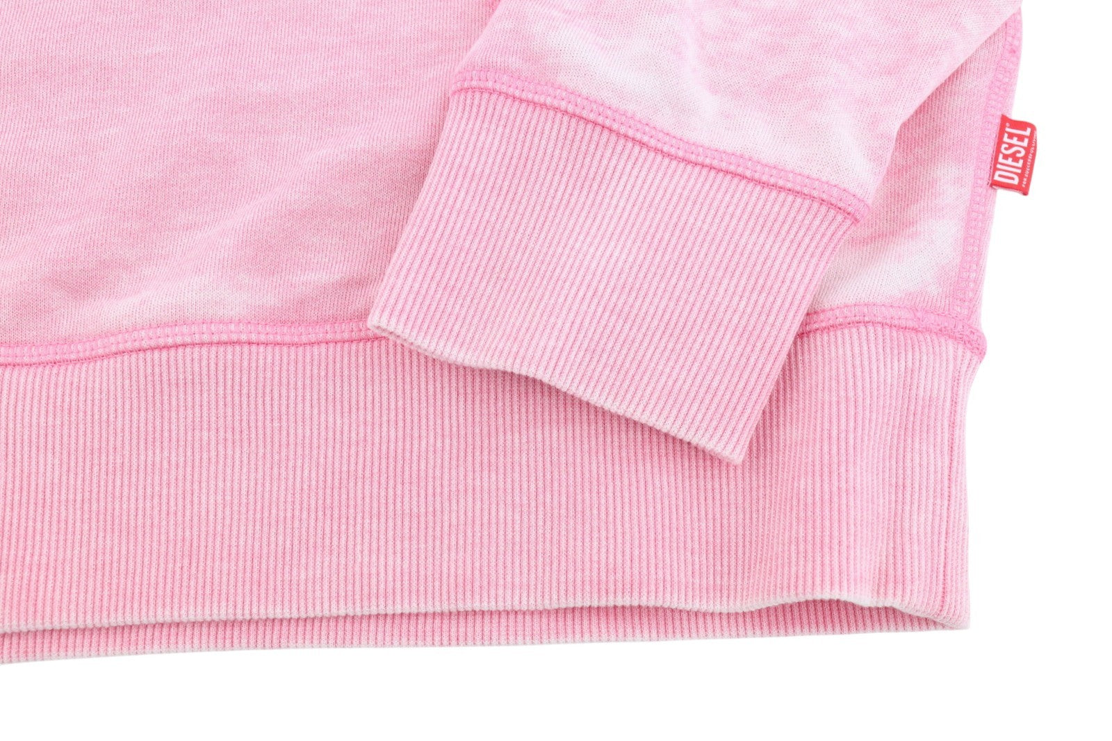 DIESEL S-Ginn-Hood-Pak Men Hoodie M Pink Faded Kangaroo Pocket Pull On RRP250