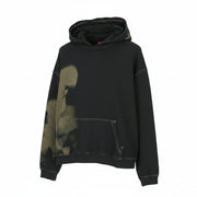 DIESEL S-Boxt-Hood-N4 Men Hoodie L Dark Grey Oversized Distress Pull On RRP195