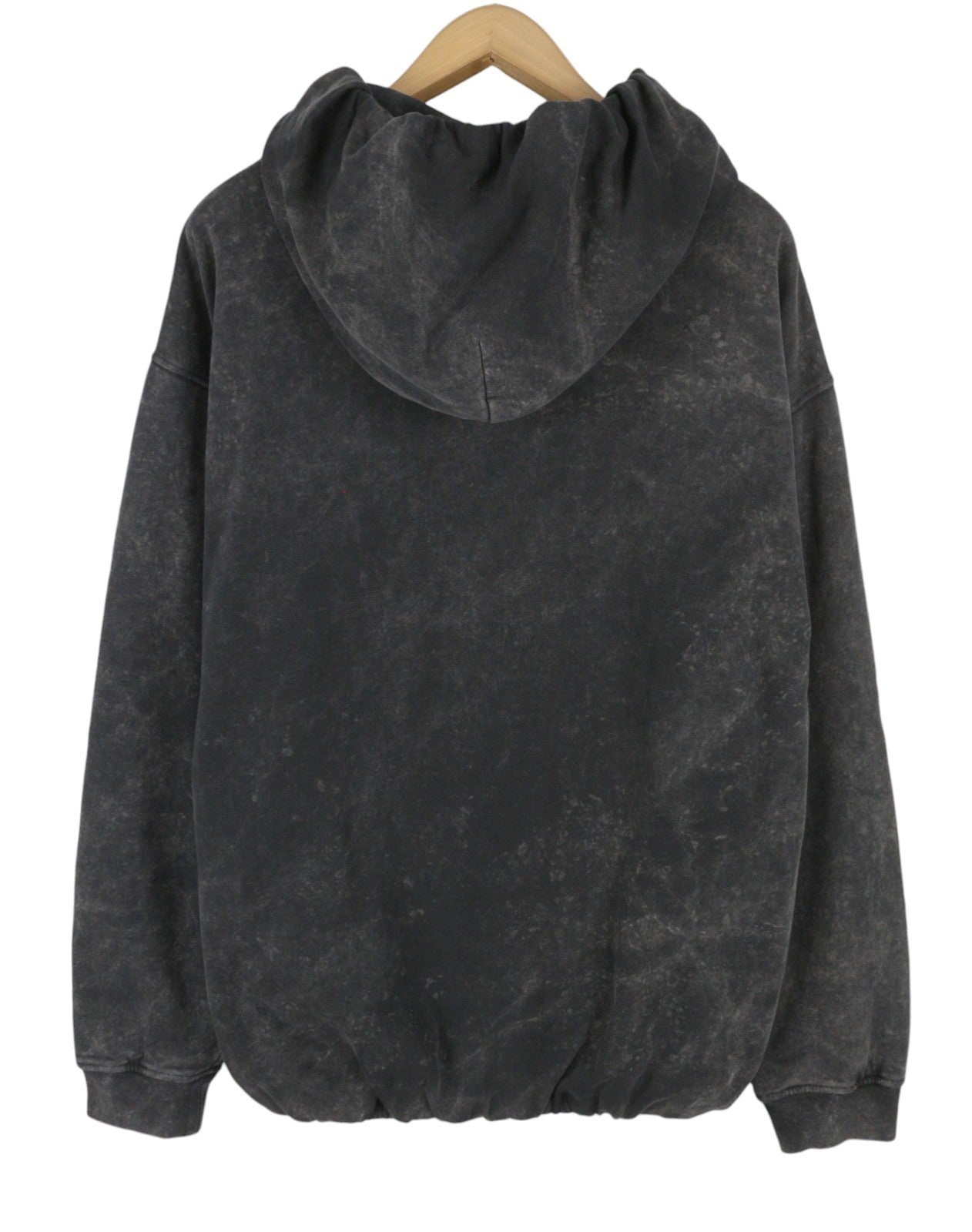 DIESEL S-Boxstic-Hood Men Hoodie XL Grey Acid Washed Oversized Unisex RRP295