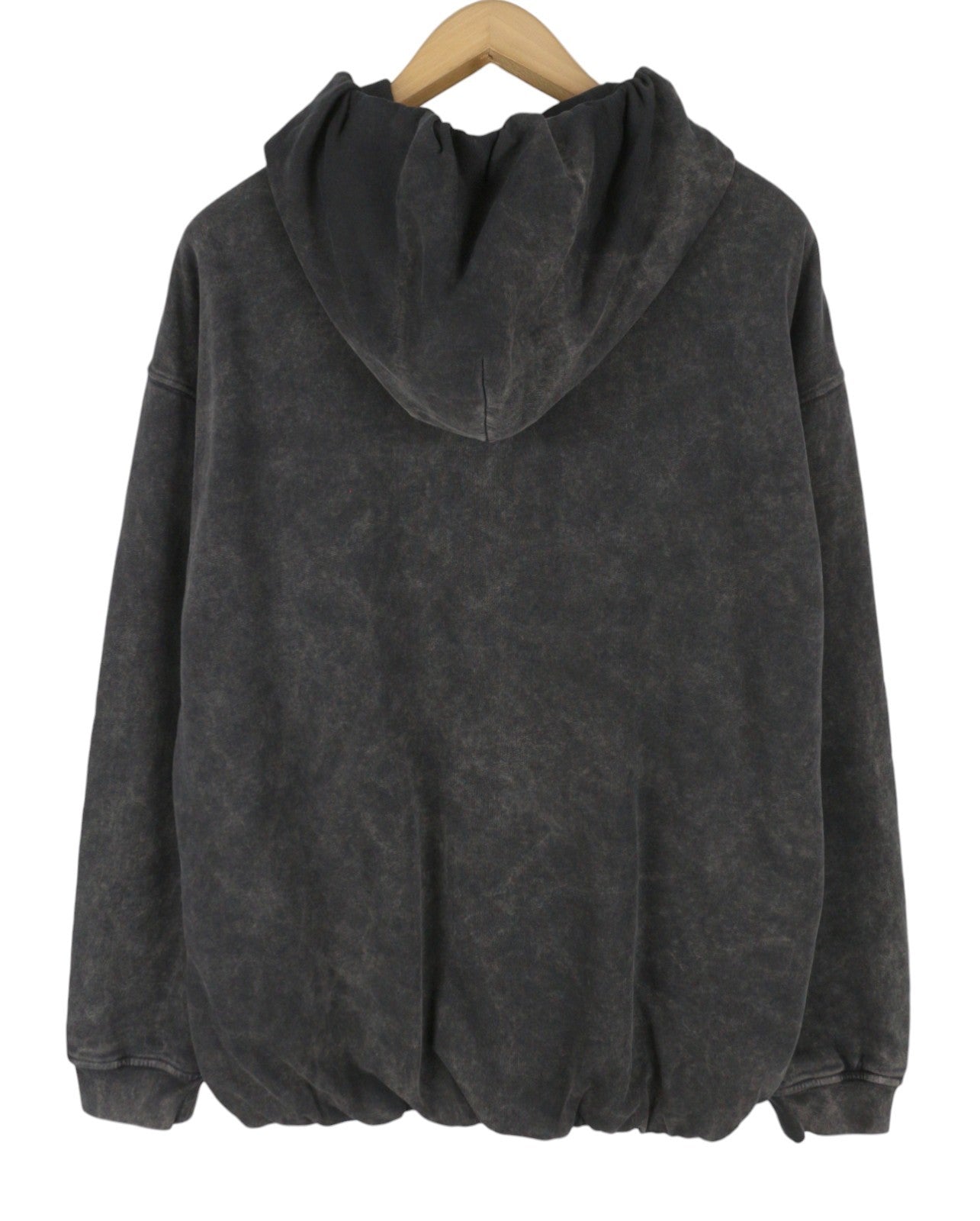 DIESEL S-Boxstic-Hood Men Hoodie M Grey Acid Washed Oversized Fit Unisex RRP295