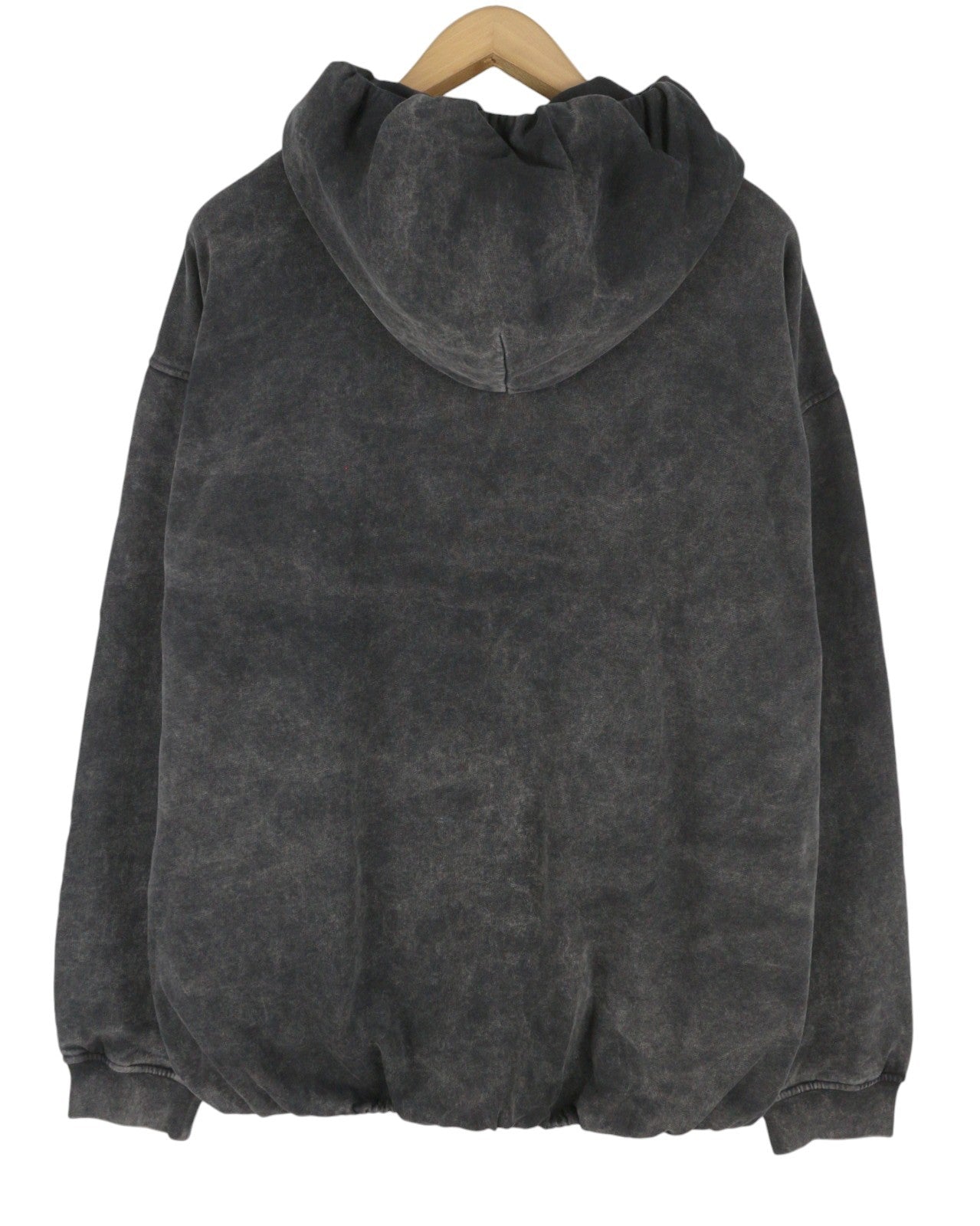 DIESEL S-Boxstic-Hood Men Hoodie L Grey Acid Washed Oversized Unisex RRP295