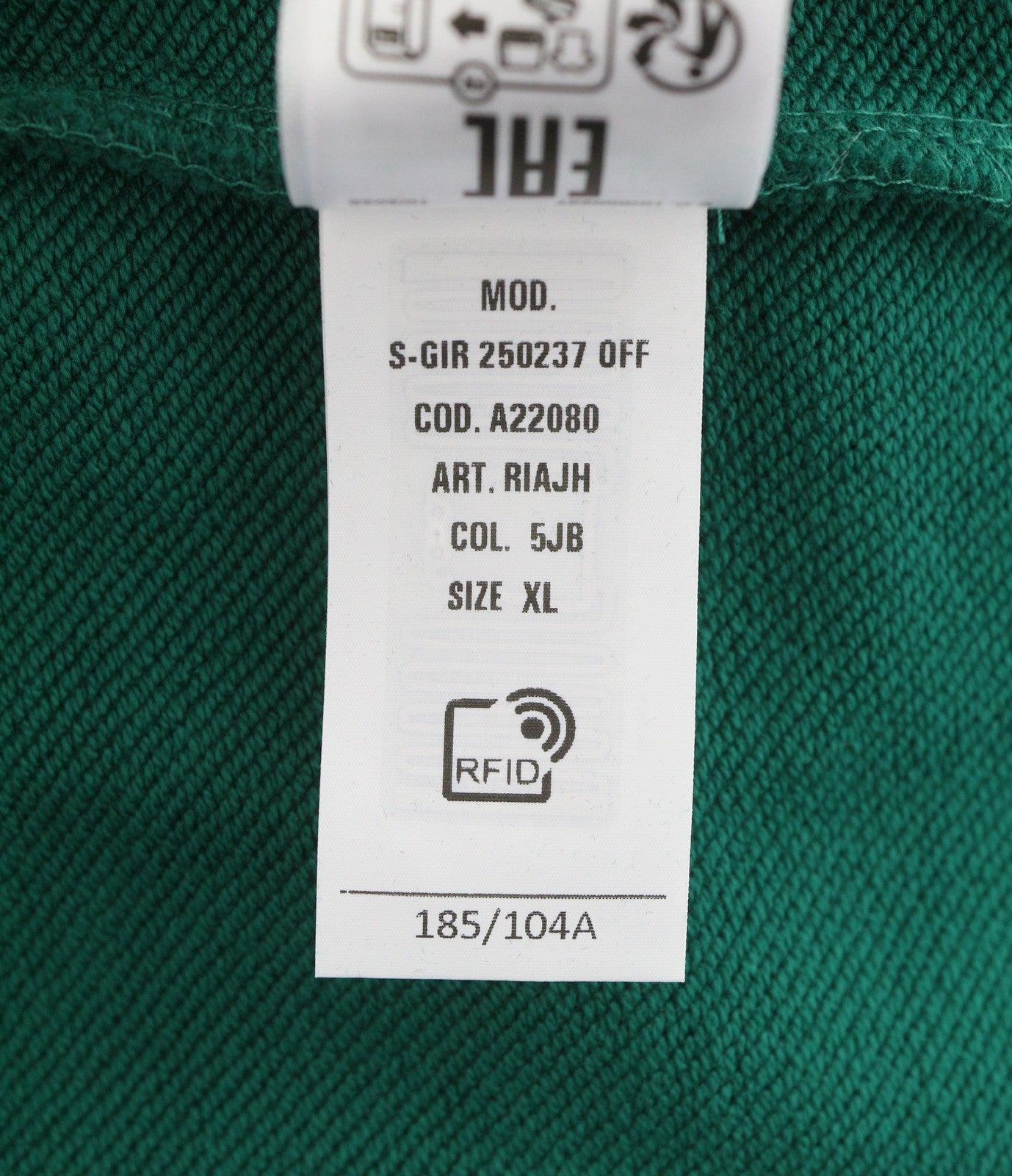 DIESEL S-Gir 250237 Off Men Sweatshirt XL Green Crew Neck Pull On RRP125