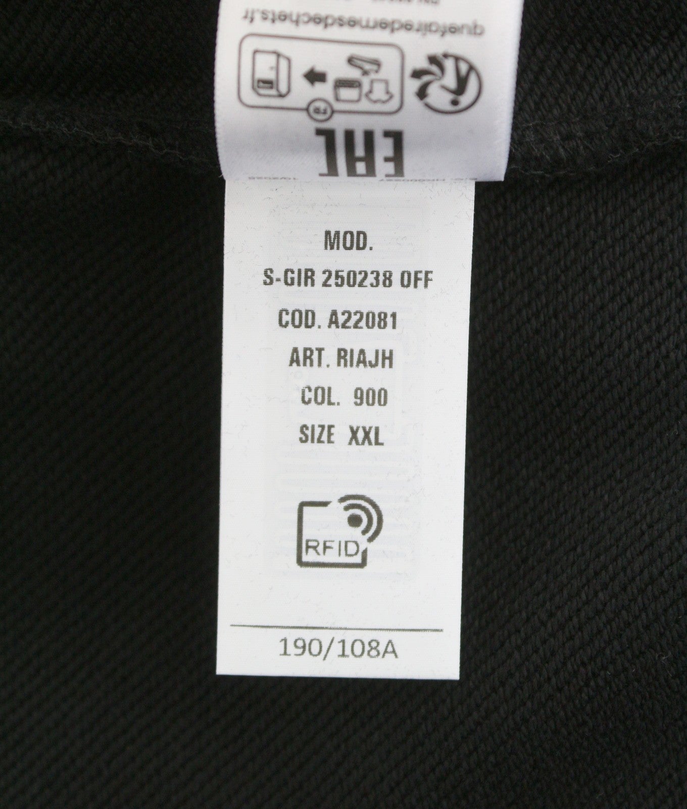 DIESEL S-Gir 250238 Off Men Sweatshirt 2XL Black Crew Neck Pull On RRP125