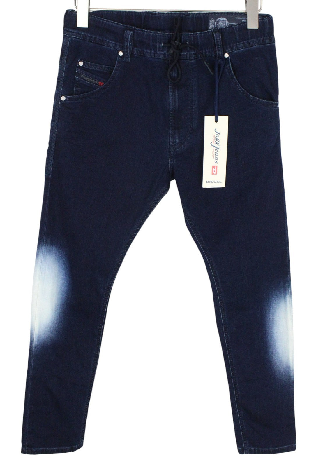 DIESEL Krooley-NE 0687D Men Jeans W28 Sweat Jogg Blue Slim Cotton Stretch Wash