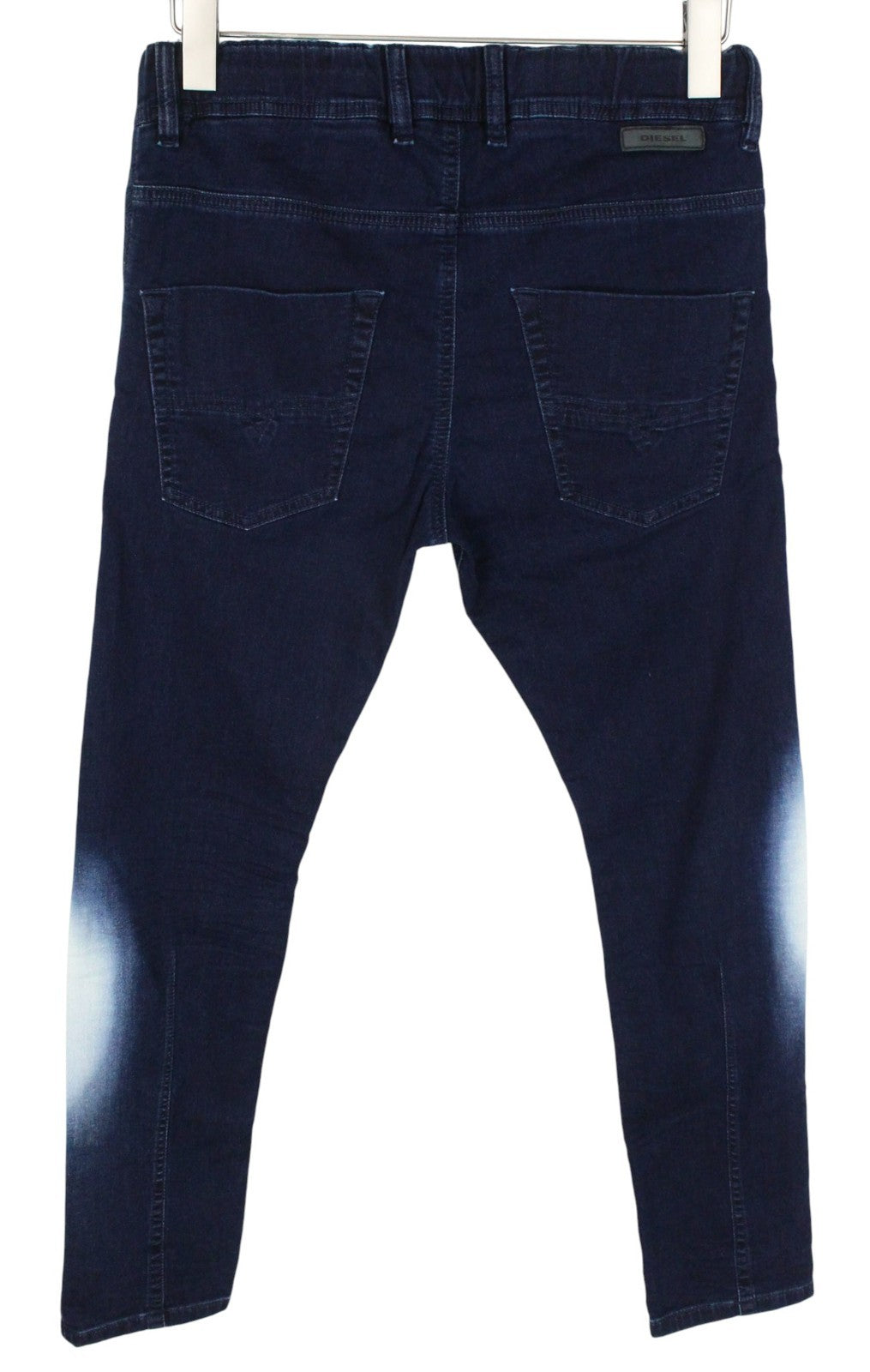 DIESEL Krooley-NE 0687D Men Jeans W28 Sweat Jogg Blue Slim Cotton Stretch Wash