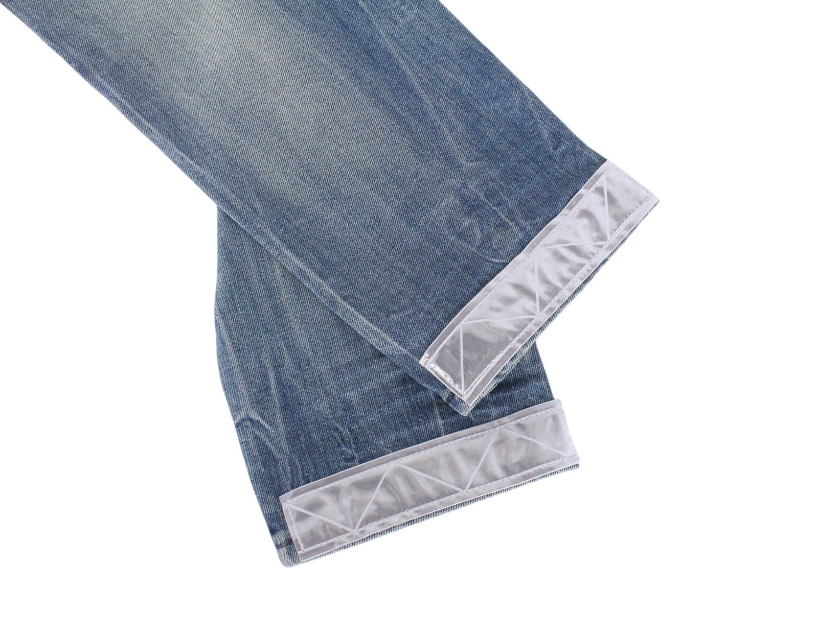 DIESEL D-Strukt 081AP Men Jeans W28/L30 Tapered Fit Washed Blue Cotton Stretch