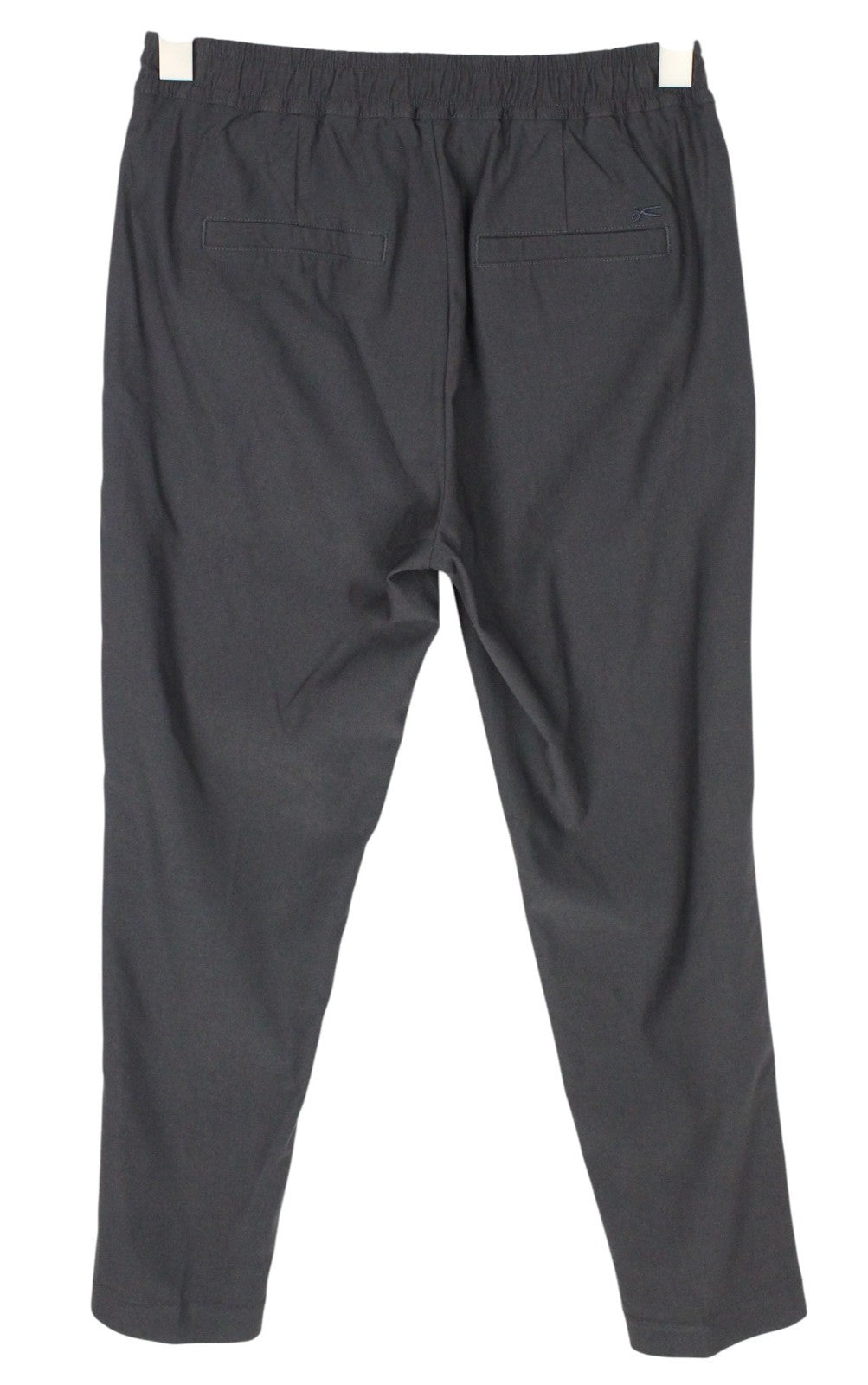 DENHAM Preston Women Trousers S Grey Stretch Pleated Front Formal Zipped