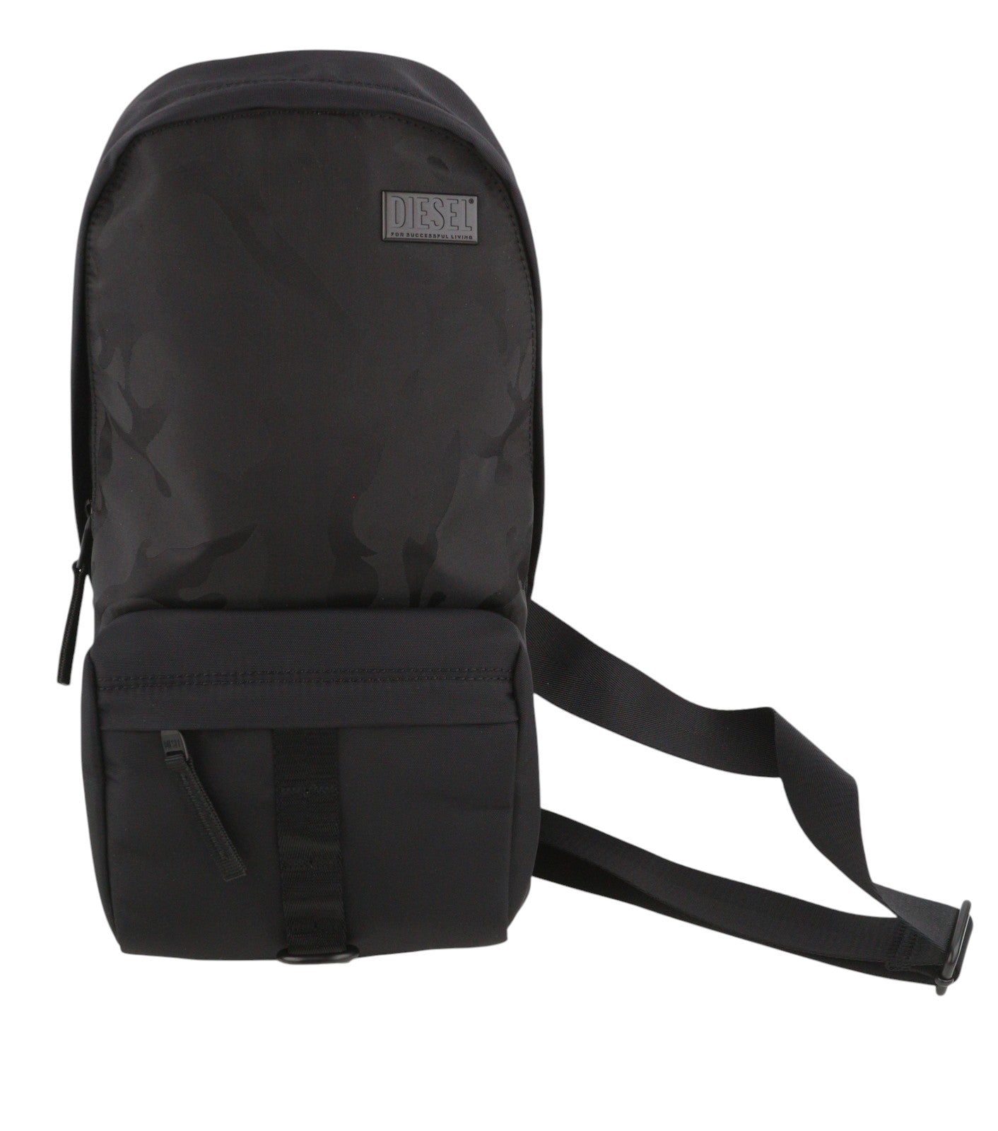 DIESEL Dsrt Dsrt Slingbag Men Bag OS Black Camouflage Zipper RRP325