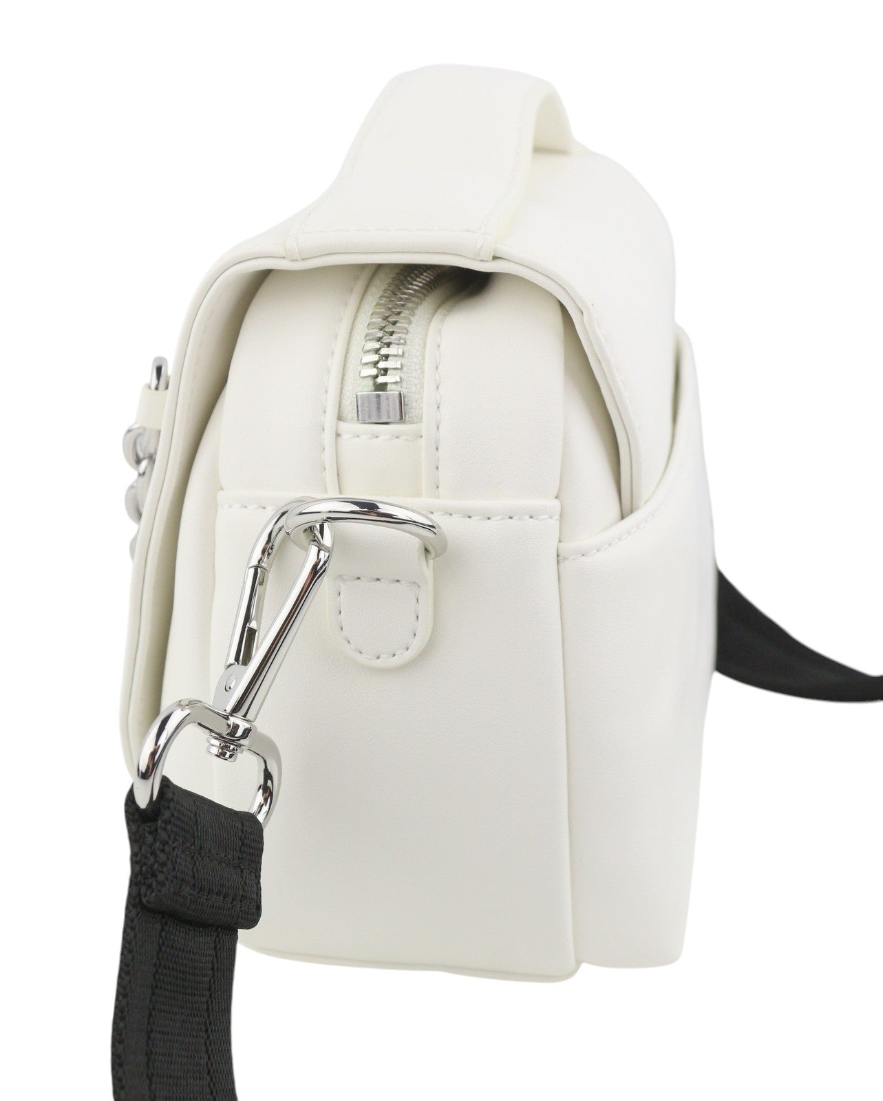 DIESEL Logos Mini Messenger Women Bag White Chunky Chain Logo Crossbody RRP250