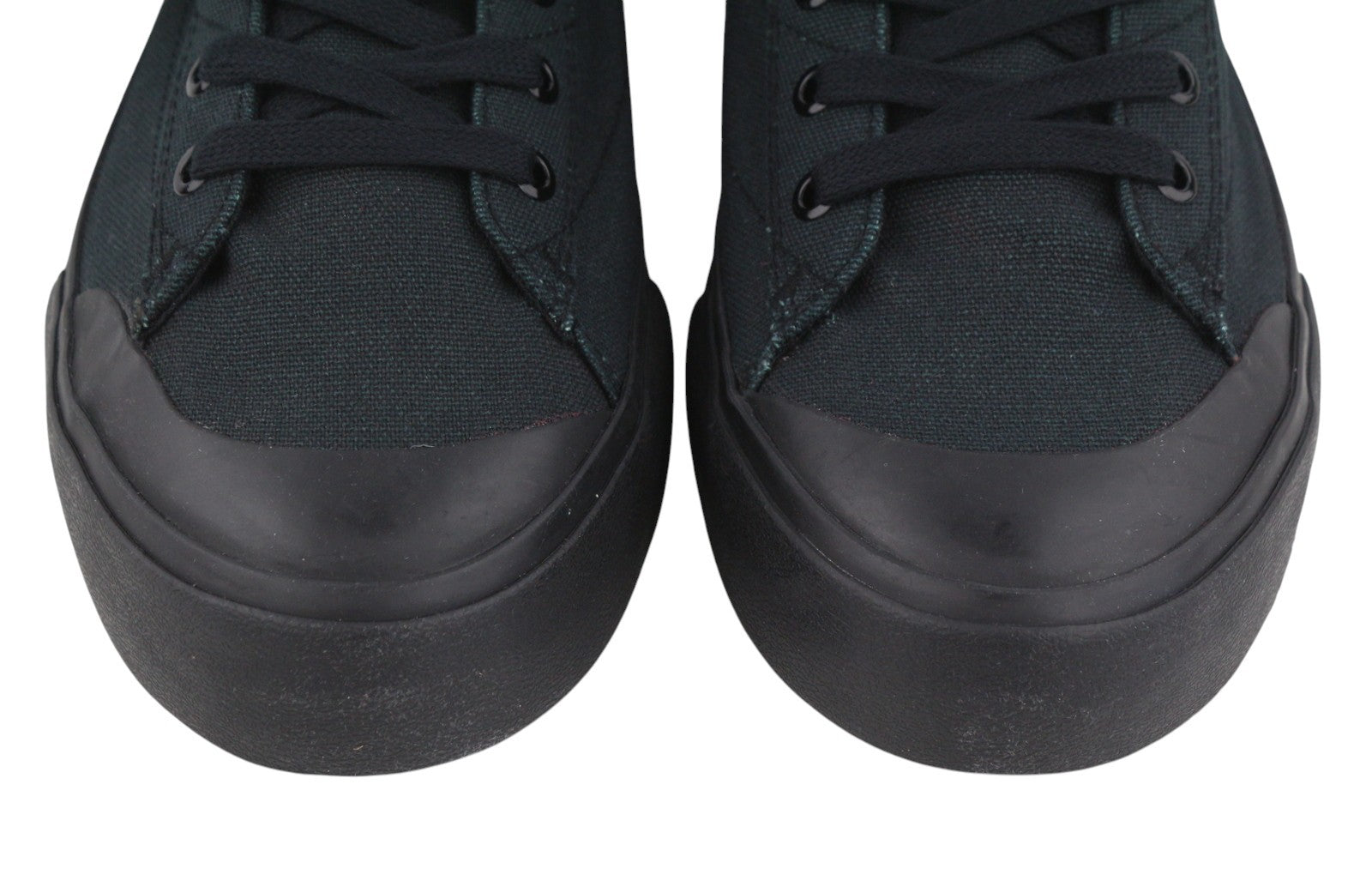 DIESEL S-Athos Mid Men Sneakers EU45 Black Canvas Almond Toe Laced RRP150