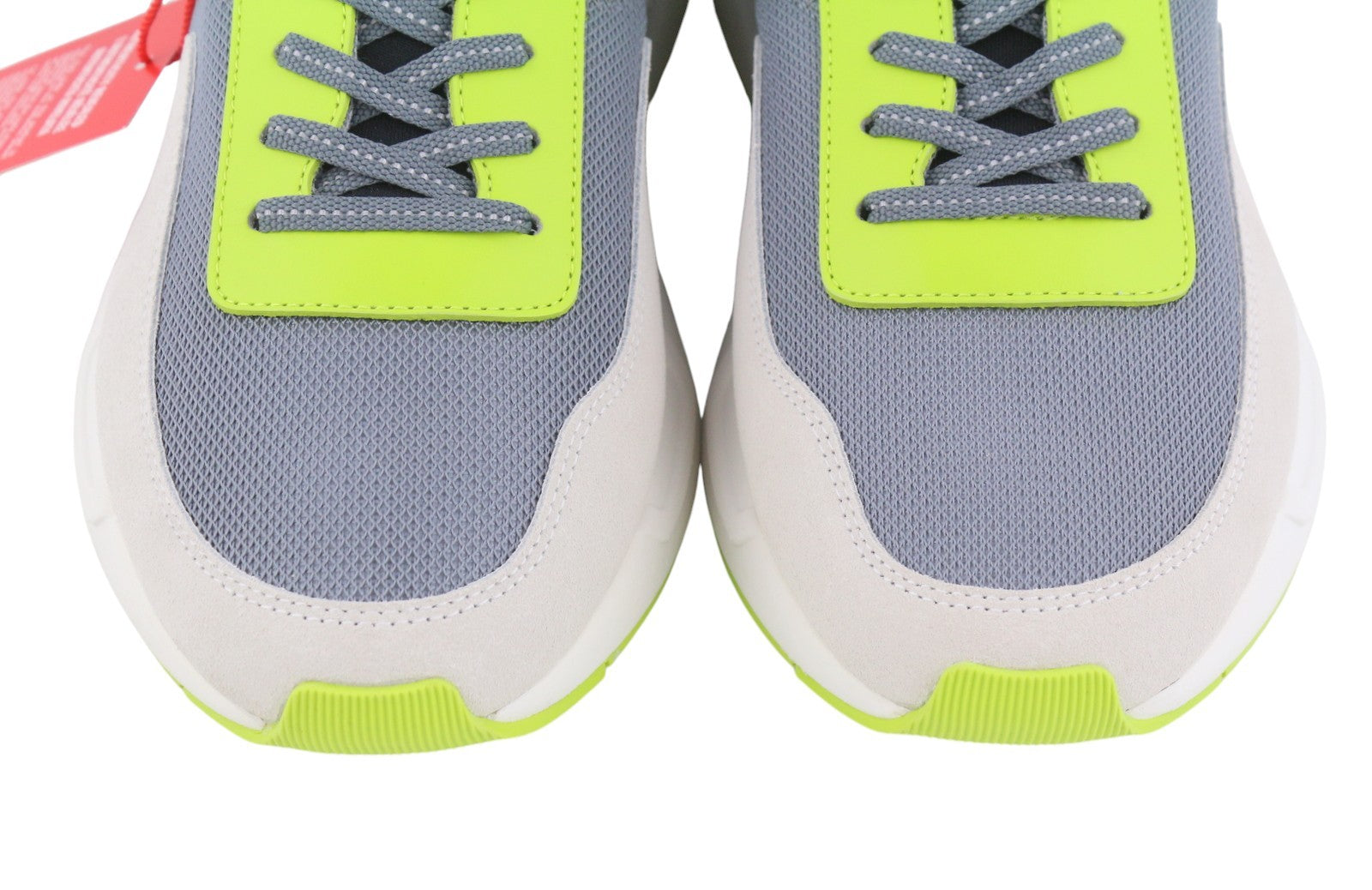 DIESEL S-Serena Low Men Sneakers EU44 Grey Leather Details Almond Lace RRP195